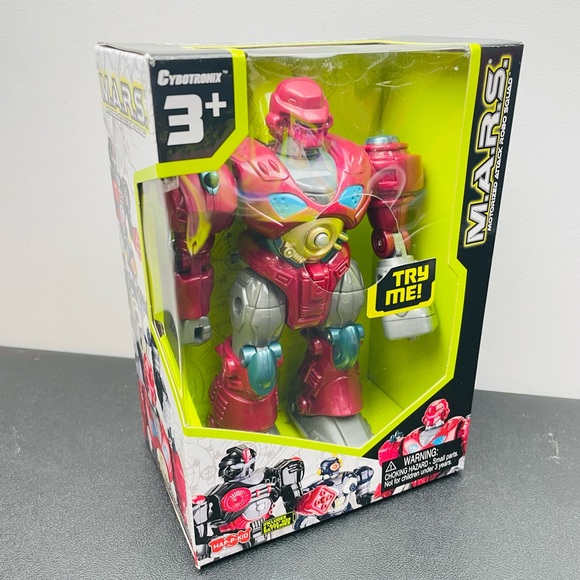 M.A.R.S. Motorized 7" Cybotronix Attack Robo Squad ~ Red Revo Robot (#8831) - Picture 9 of 10